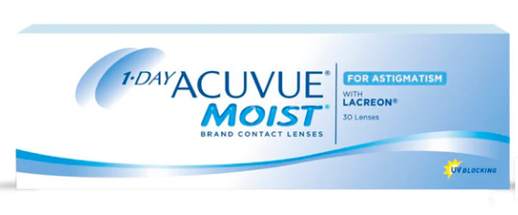 J&J 1-Day Acuvue Moist para Astigmatismo con LACREON